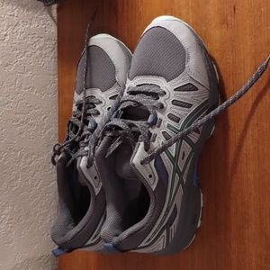 Asics Womens Gel Venture 7 Gray Lace Up Low Top Sneaker Shoes Size US 8